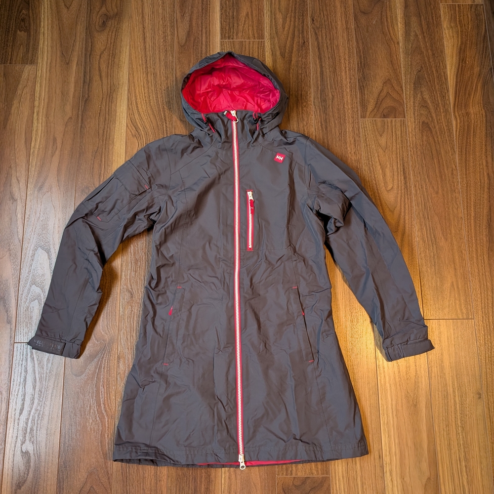 Helly Hansen Women's Ski Jacket - Brown with Red Accents